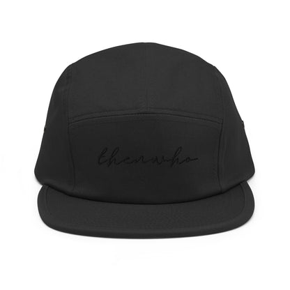 The Classic Logo - Black Embroidered - 5 Panel Cap