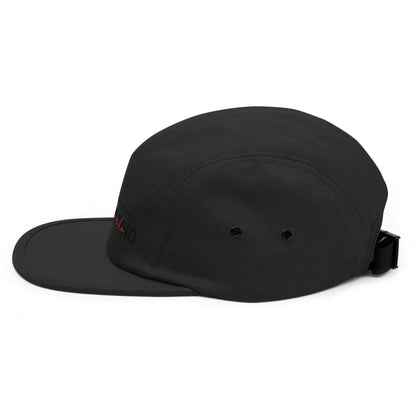 The Launch - Black Embroidered - 5 Panel Cap