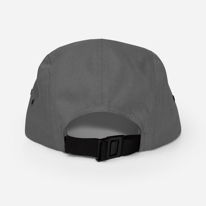 The Launch - Black Embroidered - 5 Panel Cap