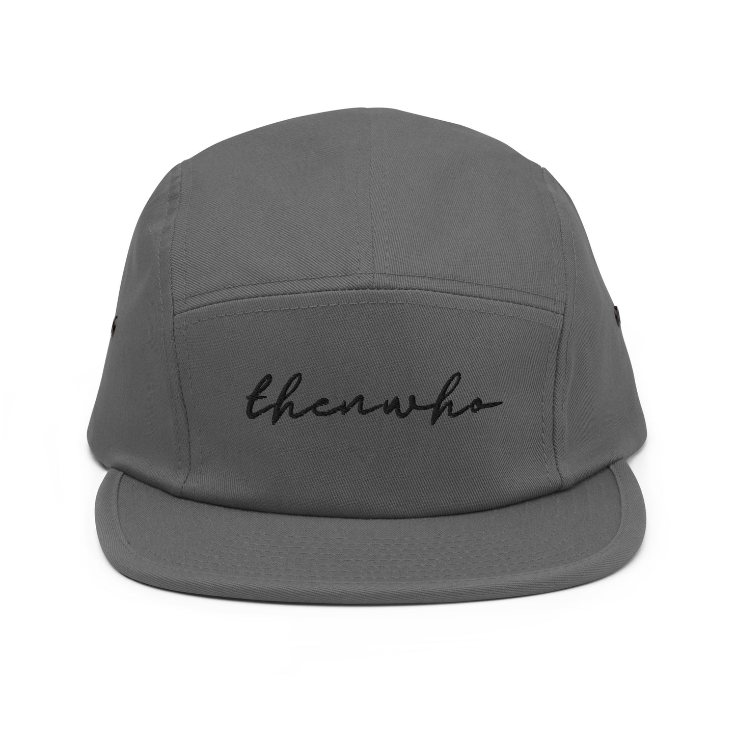 The Classic Logo - Black Embroidered - 5 Panel Cap