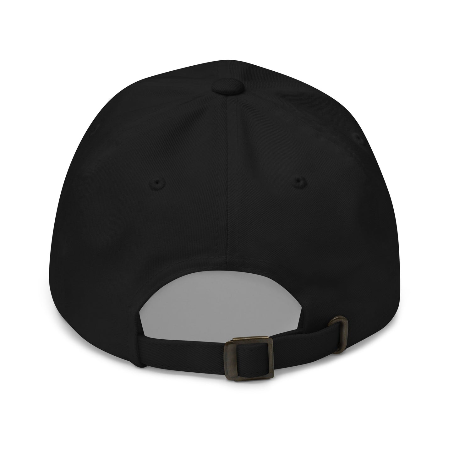 The Launch - Black Embroidered Dad Hat