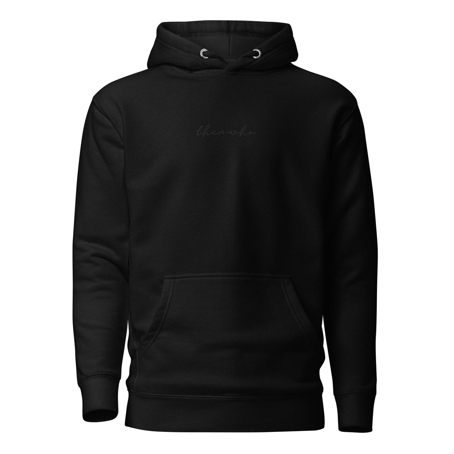 The Classic Logo - Black on Black Embroidered Hoodie